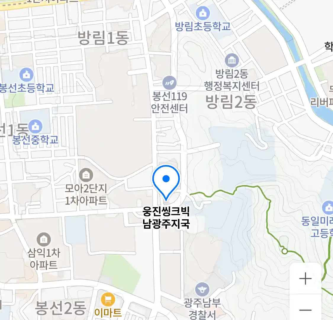 웅진씽크빅 남광주지국 위치