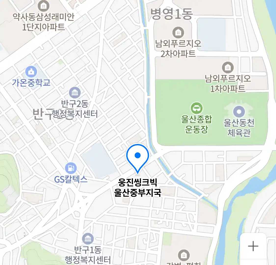 웅진씽크빅 울산중부지국 위치