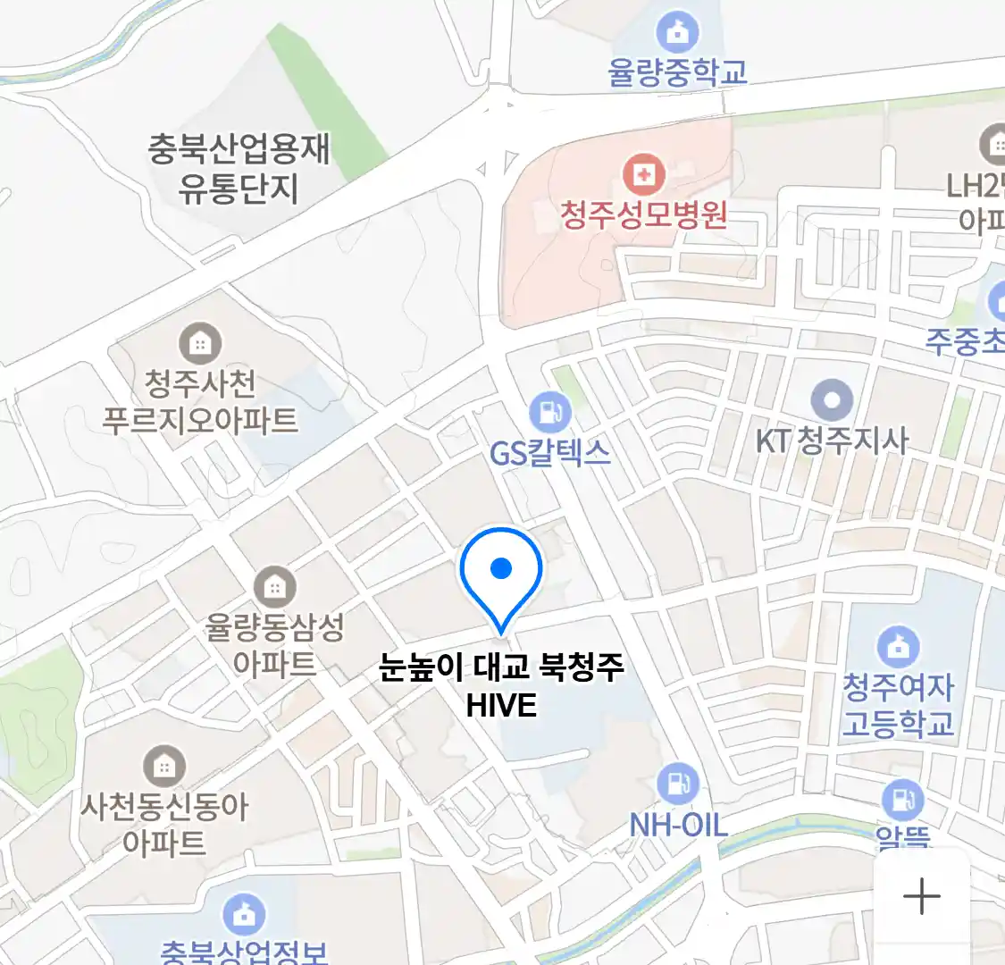 눈높이 대교 북청주 HIVE 위치