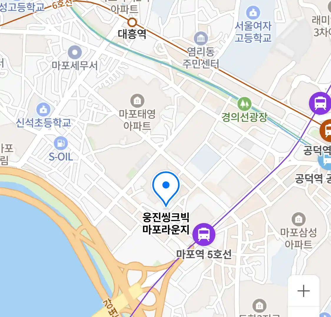 웅진씽크빅 마포라운지 위치