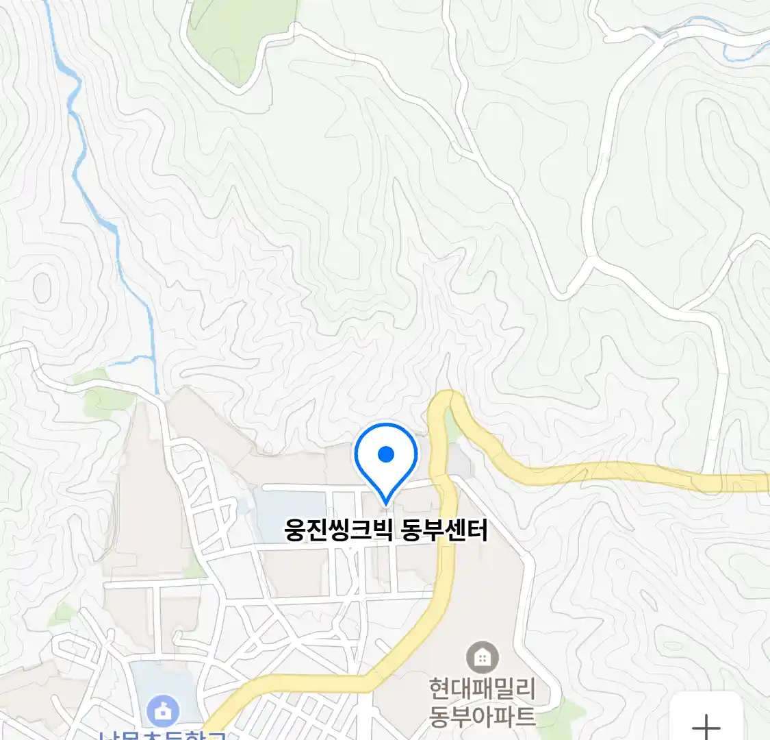 웅진씽크빅 동부센터 위치