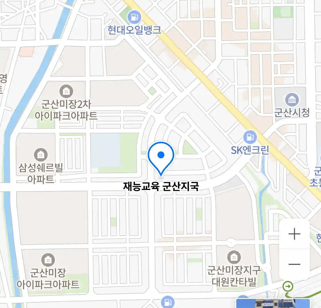 재능교육 군산지국 지도