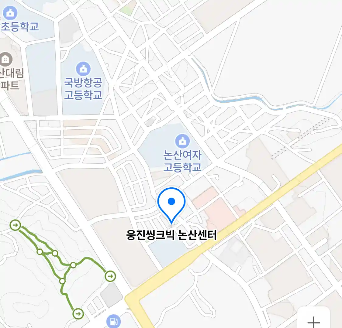 웅진씽크빅 논산센터 위치