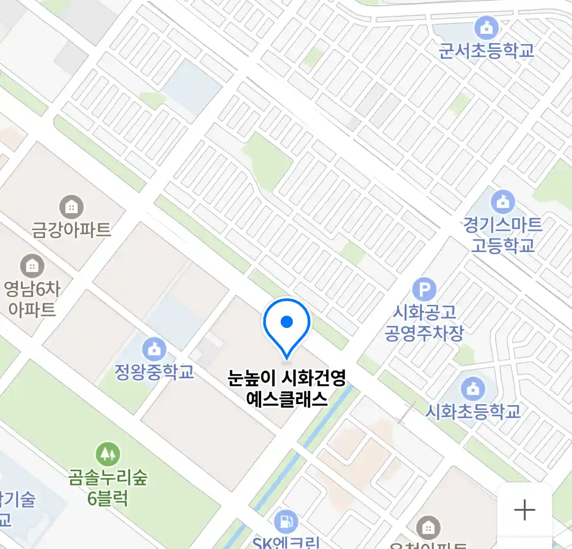 눈높이 시화건영 예스클래스 위치