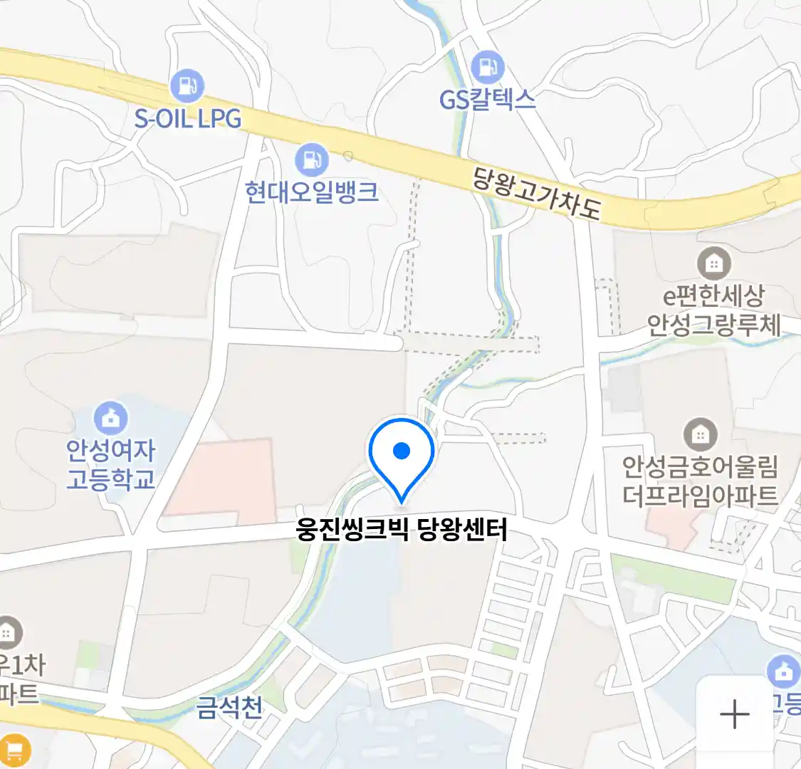 웅진씽크빅 당왕센터 위치