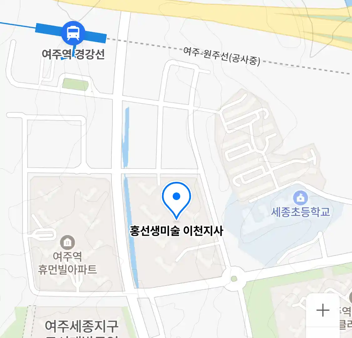 홍선생미술 이천지사 위치