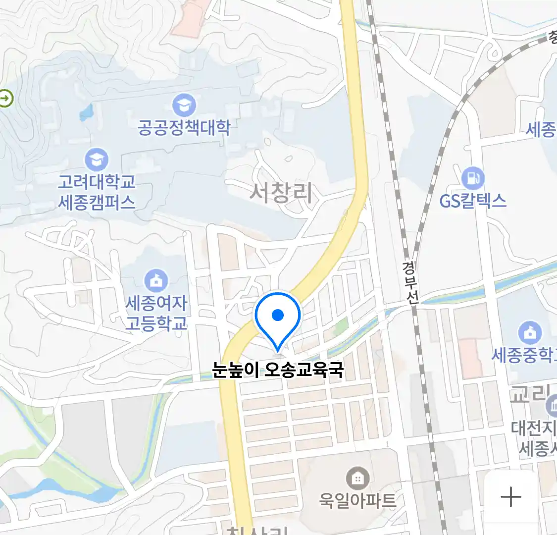 눈높이 오송교육국 위치