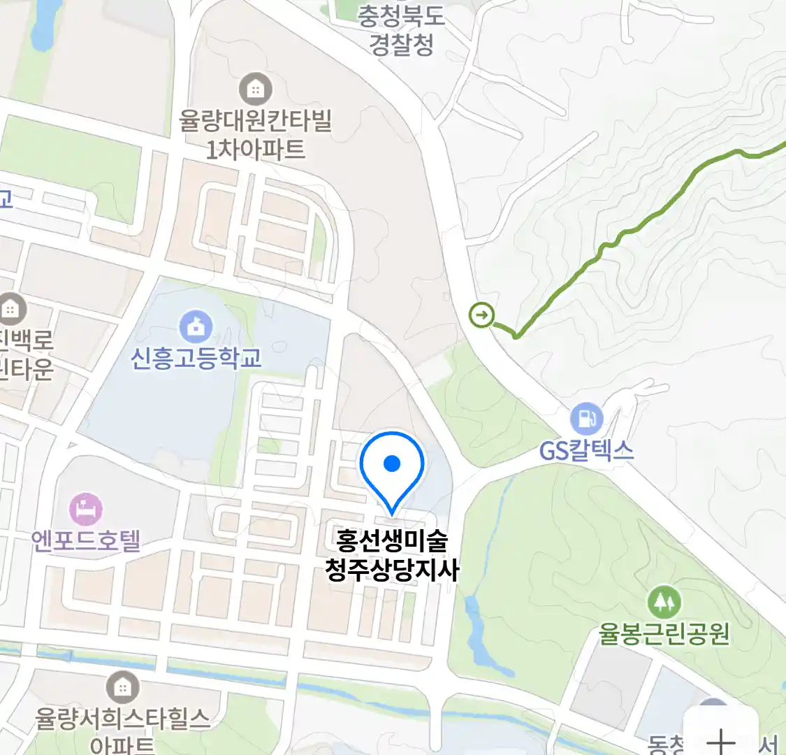 홍선생미술 청주상당지사 위치