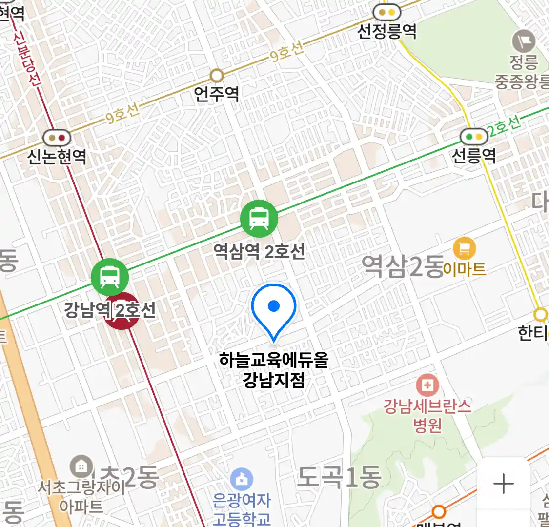 하늘교육에듀올 강남지점 위치