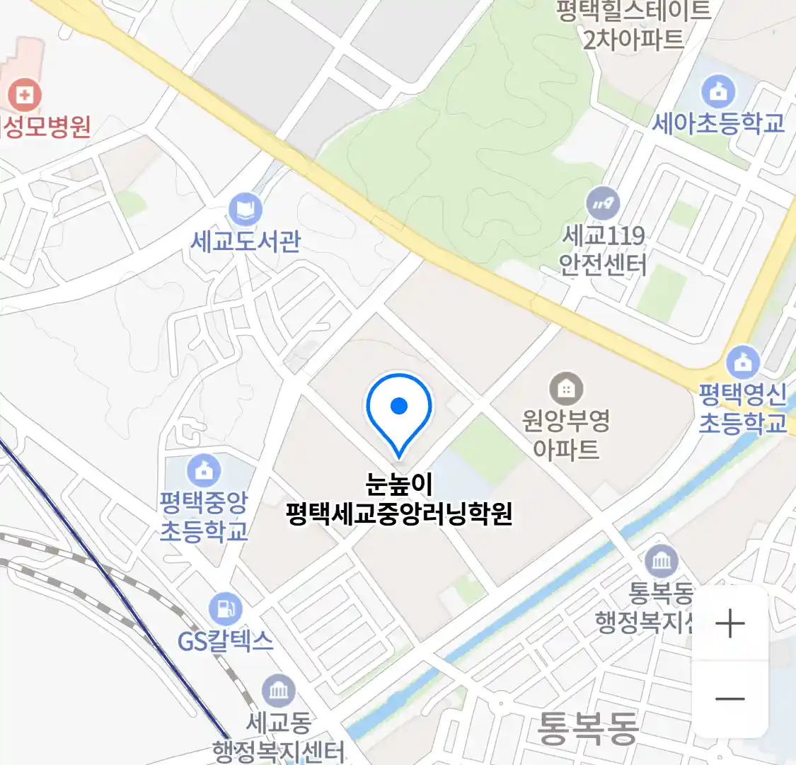 눈높이 평택세교중앙러닝학원 위치