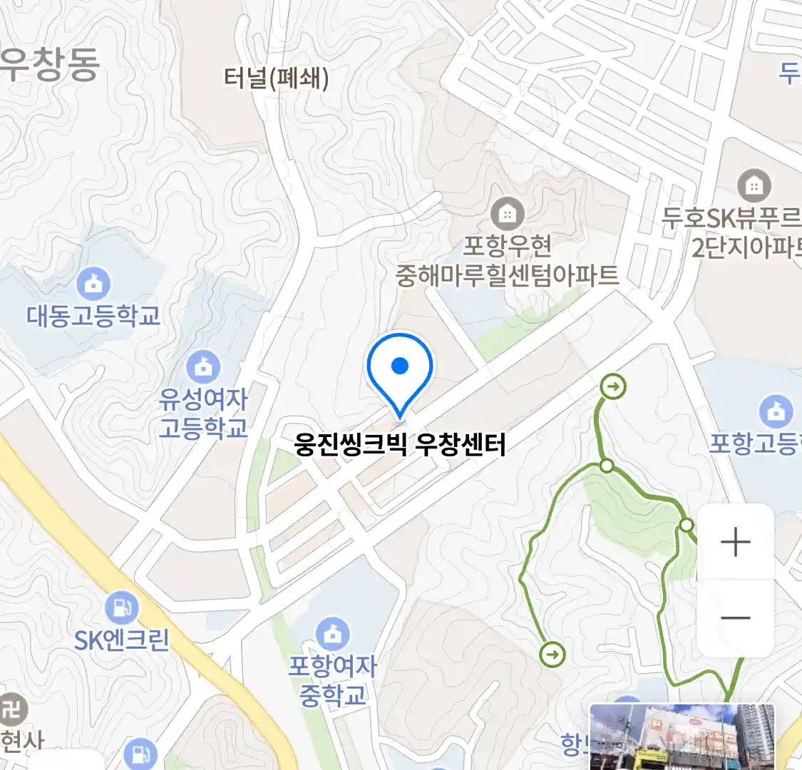 웅진씽크빅 우창센터 위치
