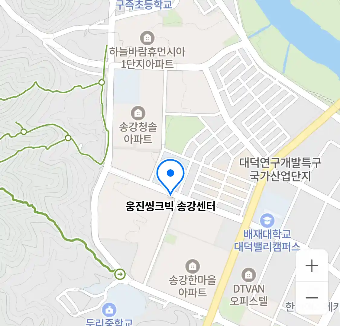 웅진씽크빅 송강센터 위치