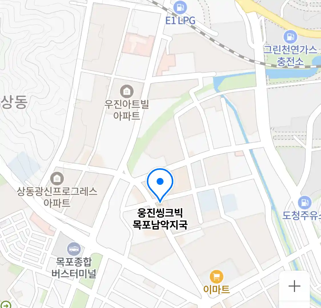 웅진씽크빅 목포남악지국 위치