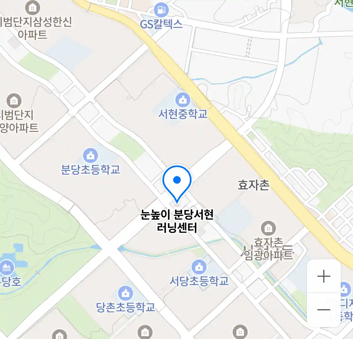 눈높이 분당서현 러닝센터 위치