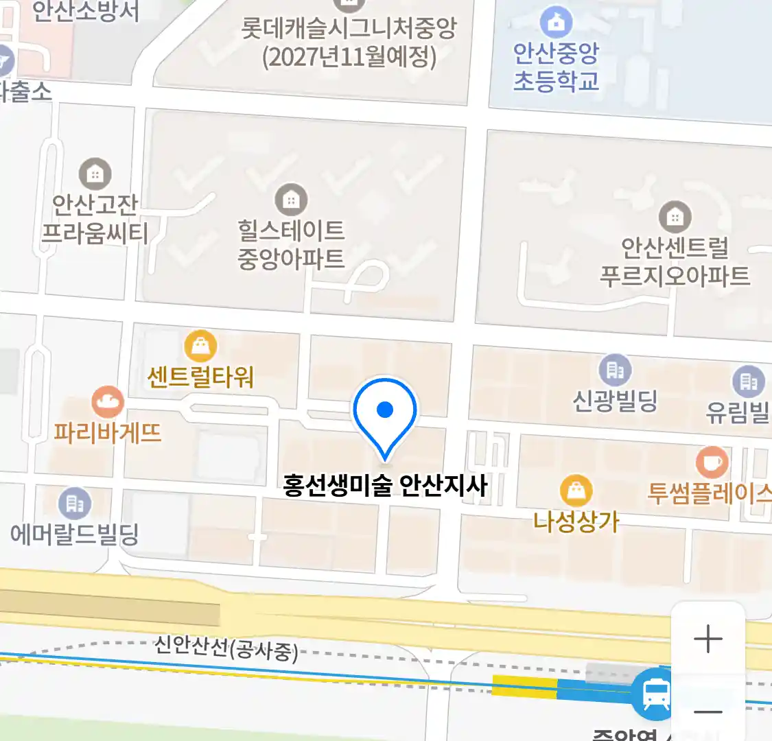 홍선생미술 안산지사 위치