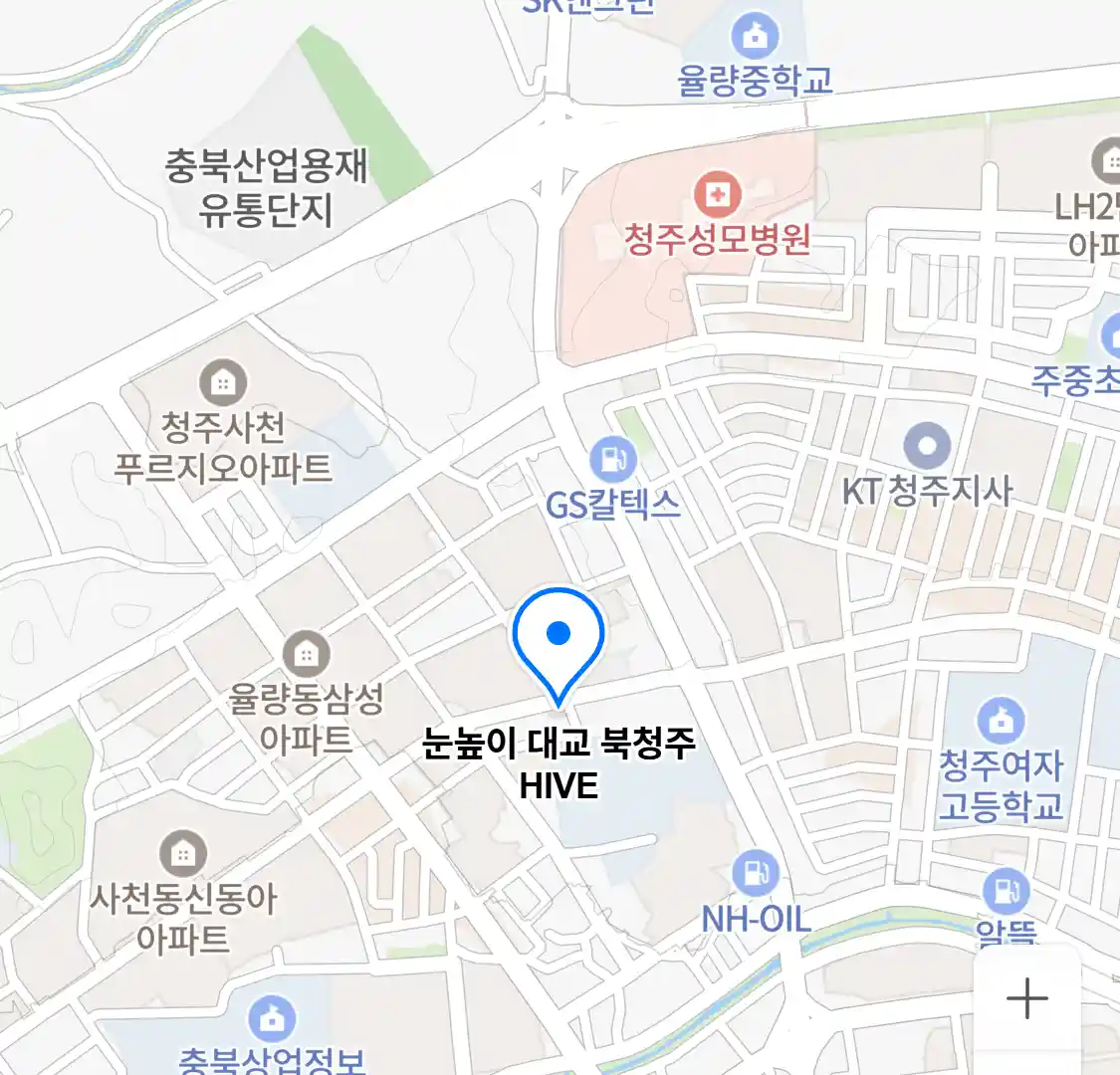 눈높이 대교 북청주 HIVE 위치