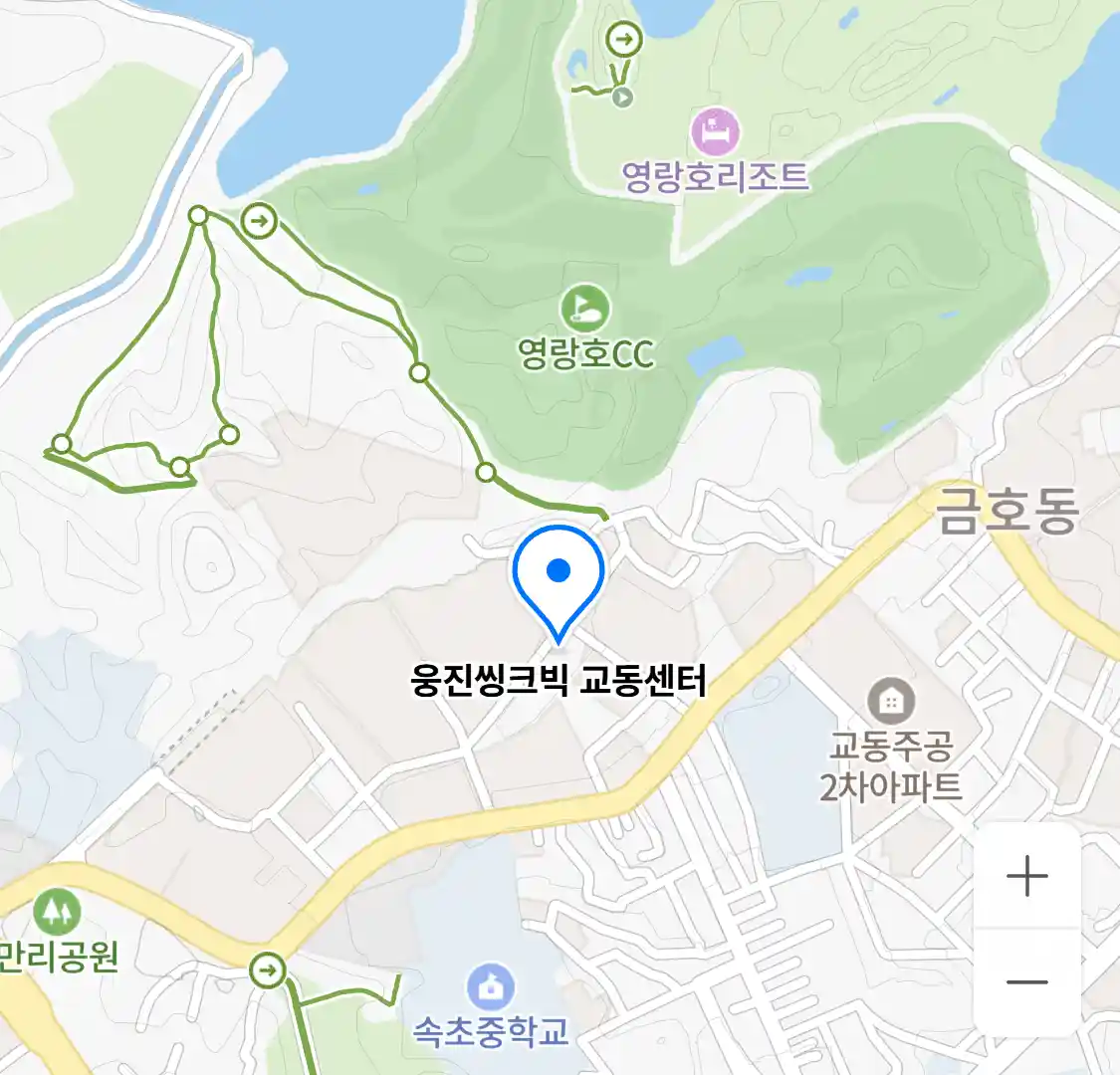 웅진씽크빅 교동센터 위치
